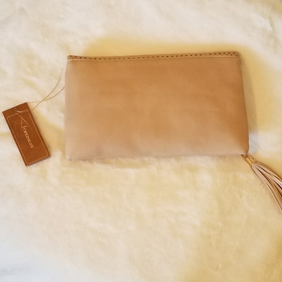 Tan Tribal Perforated (Clutch and Crossbody) - Picture 2 of 7